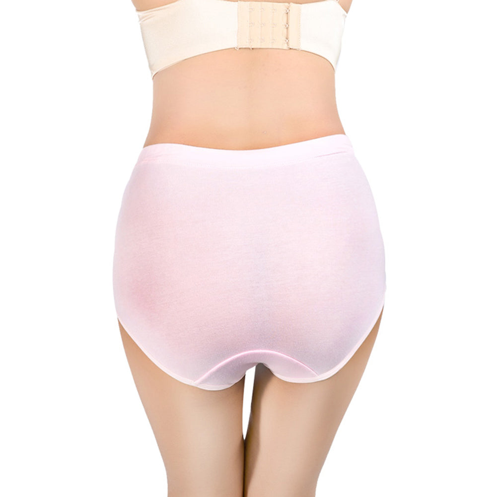 Pregnant Women High Waist Stretchy Cotton Briefs Underwear - Walmel