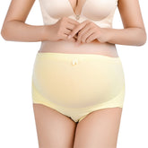 Pregnant Women High Waist Stretchy Cotton Briefs Underwear - Walmel