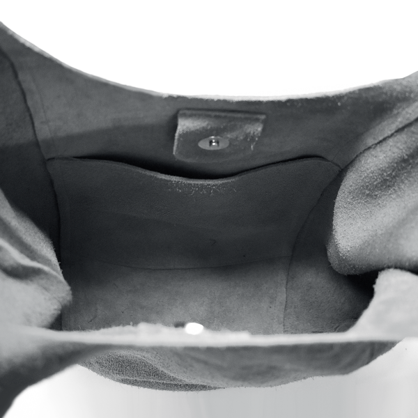 Suede Hobo in Dusty Blue - Walmel