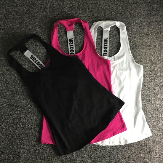 Just Do It Women Sleeveless Fitness Tank top