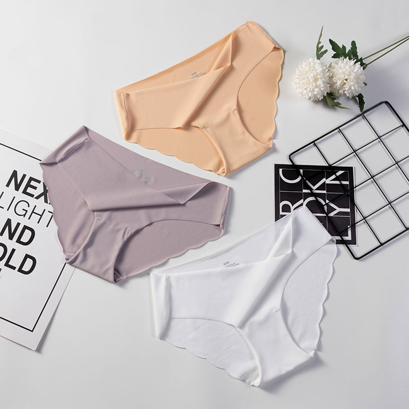 Women Seamless Panties Ultra-thin Underwear - Walmel