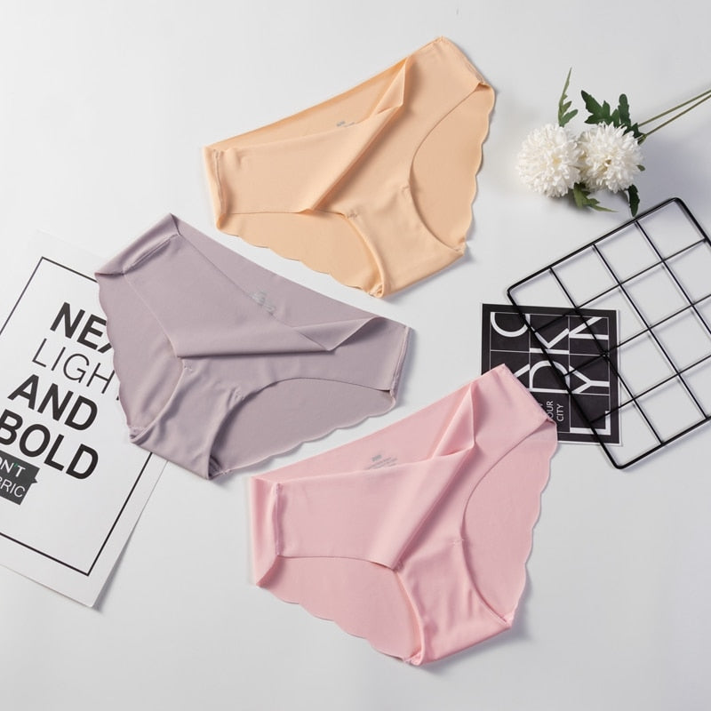Women Seamless Panties Ultra-thin Underwear - Walmel
