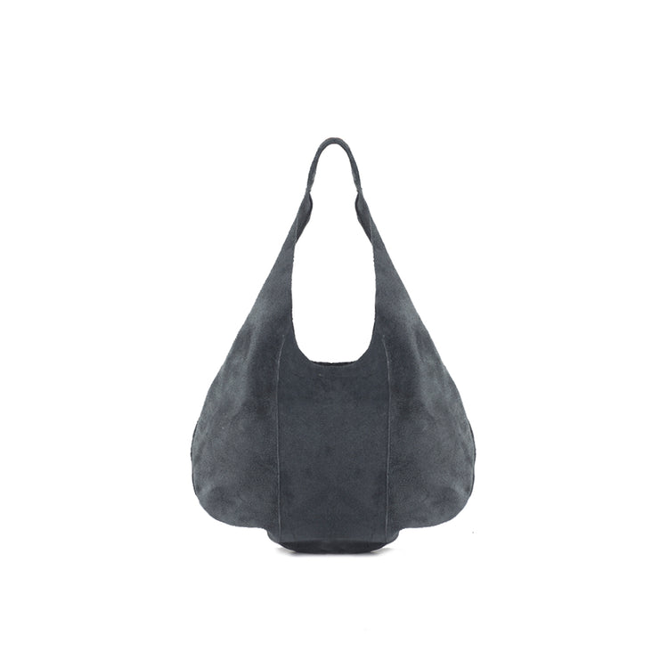 Suede Hobo in Dusty Blue - Walmel