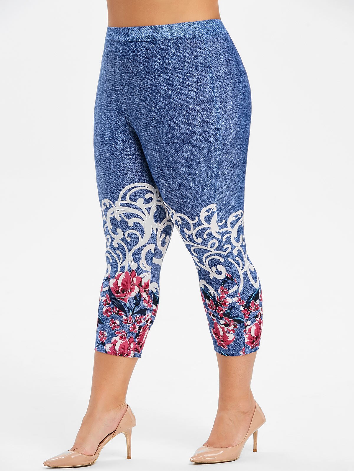 Plus Size Women Leggings Sexy High Waist-Women's Clothing-Walmel