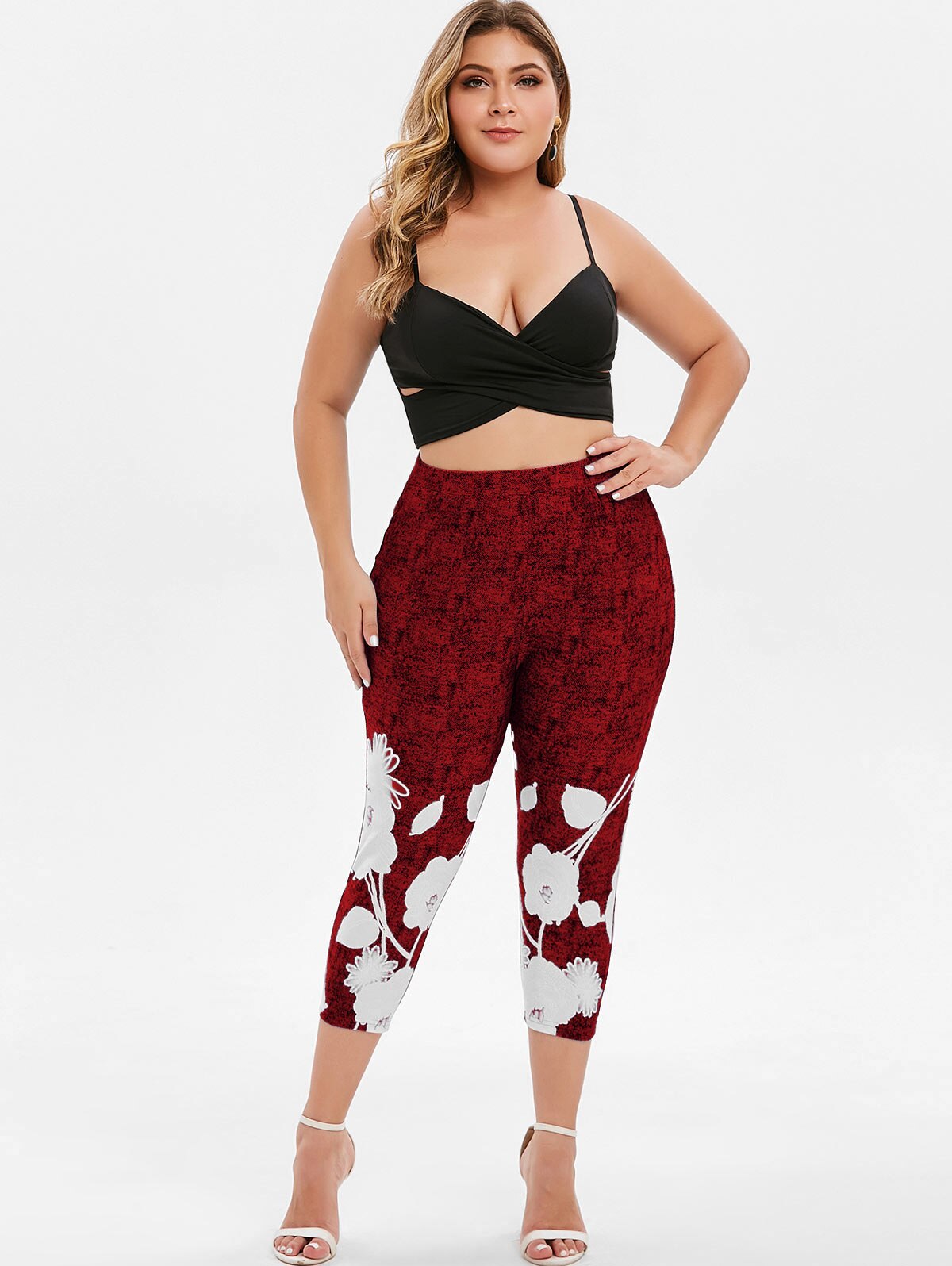 Plus Size Women Leggings Sexy High Waist-Women's Clothing-Walmel