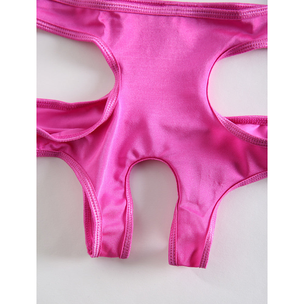 Women's Plus Size Ultra Panties Solid Colored Green Blue Pink - Walmel