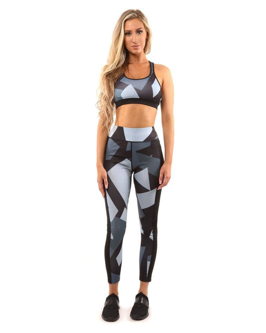 Bondi Set - Leggings &amp; Sport-BH - Schwarz/Grau