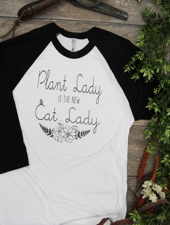 Plant Lady Adult Unisex Baseball Tee