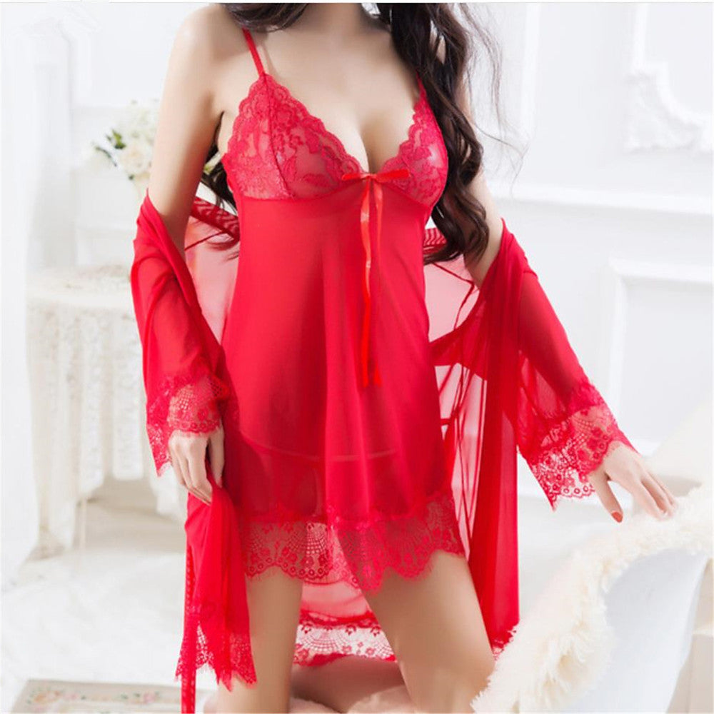 Women's Robes Nightwear Deep V - Walmel