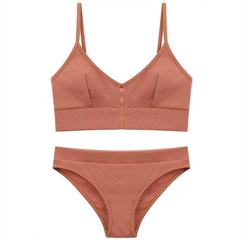 Fashion Cotton Lingerie Wireless Bras - Walmel