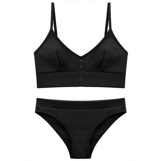 Fashion Cotton Lingerie Wireless Bras - Walmel