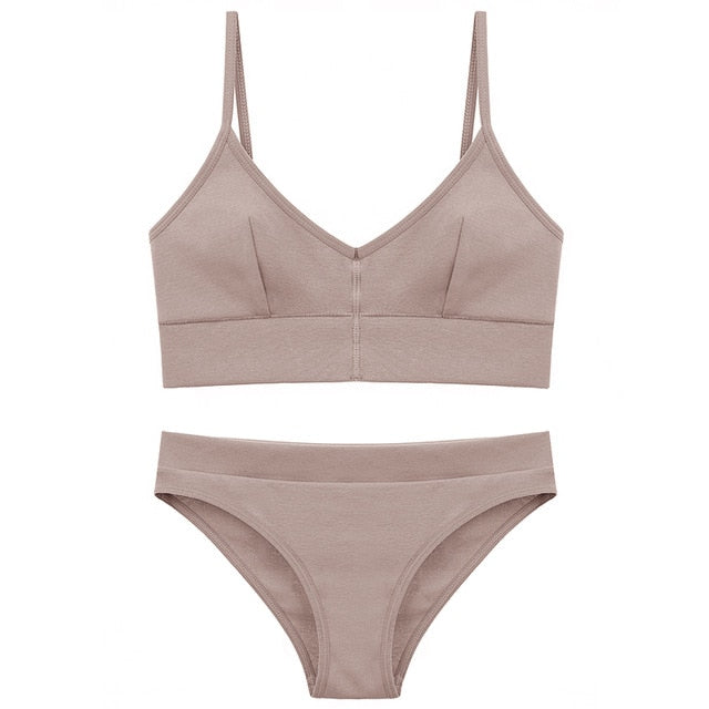 Fashion Cotton Lingerie Wireless Bras - Walmel