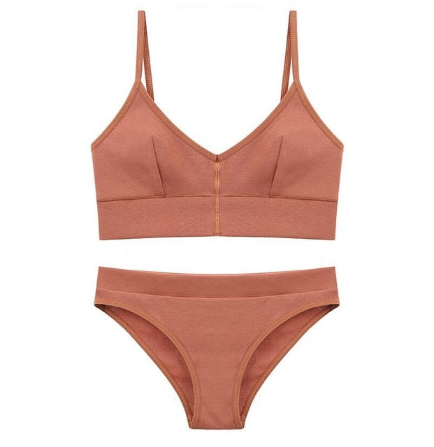 Fashion Cotton Lingerie Wireless Bras - Walmel