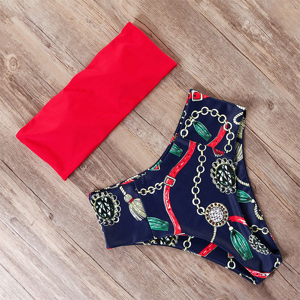 High Waist Bikini Set - Walmel