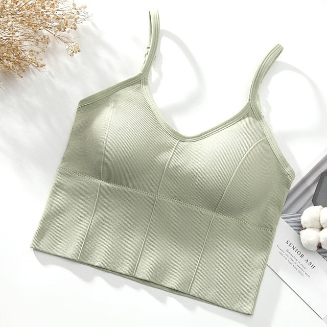 U-shaped Back Bra Lingerie Sports Top - Walmel