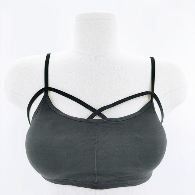Female Streetwear Sleeveless Sports Bra - Walmel