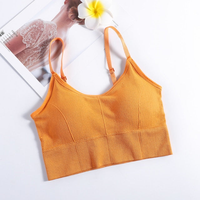 Female Streetwear Sleeveless Sports Bra - Walmel