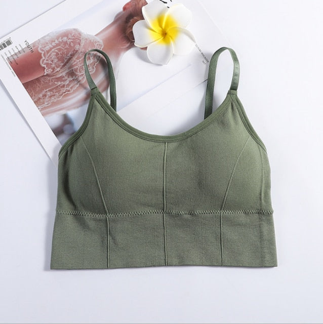 Female Streetwear Sleeveless Sports Bra - Walmel