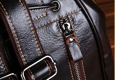 Women's cow leather casual travel backpack - Walmel