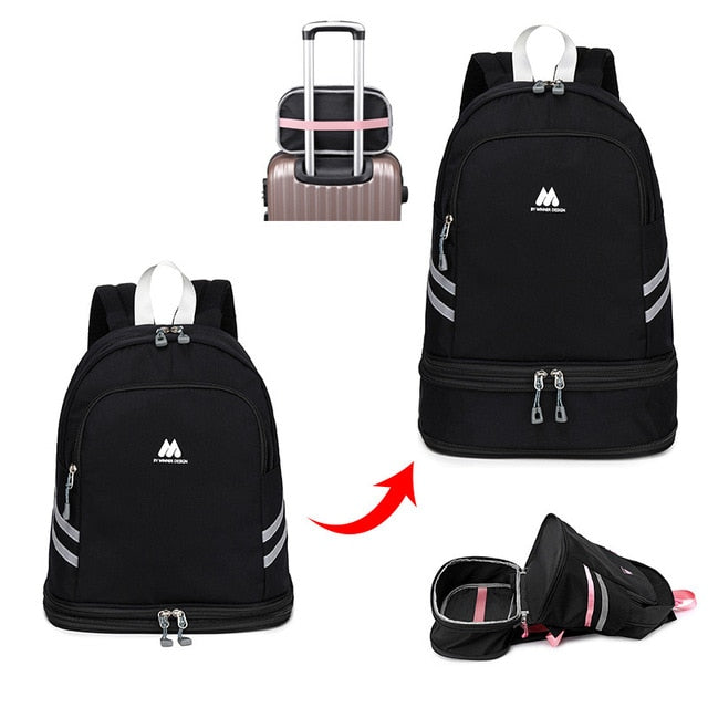 Multifunction Backpack Women's Yoga Swim Sports Fitness Organizer - Walmel