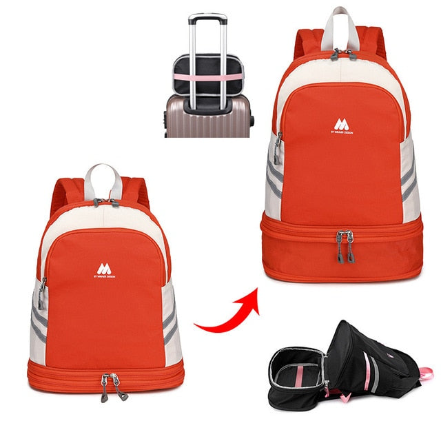 Multifunction Backpack Women's Yoga Swim Sports Fitness Organizer - Walmel