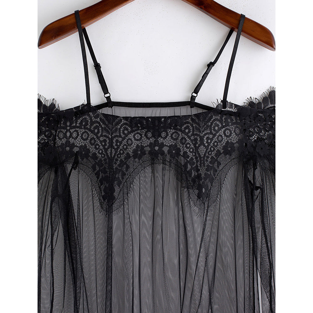 Women's Lace Transparent Super Sexy Babydoll-Walmel